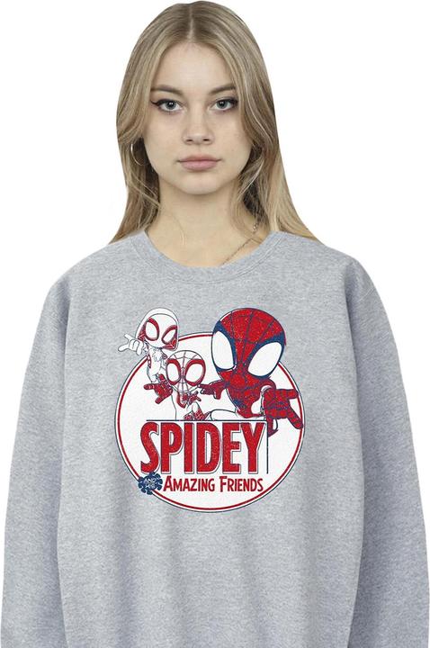 Actual product image Womens/Ladies Spidey And His Amazing Friends Circle Sweatshirt (M)
