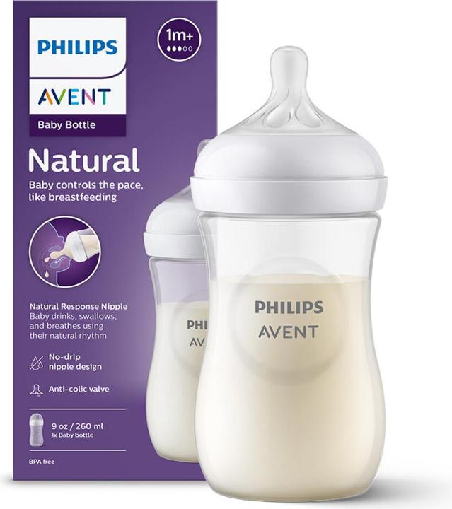 Image du produit Philips Avent Natural à Réponse Naturelle SCY903/01 Biberon 260 ml - 1 pièce (260 ml)