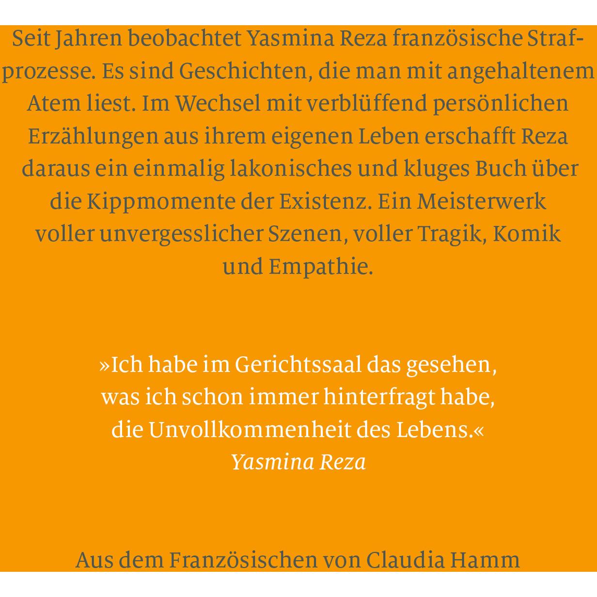 Thumbnail - Die Rückseite des Lebens, Belletristik von Yasmina Reza