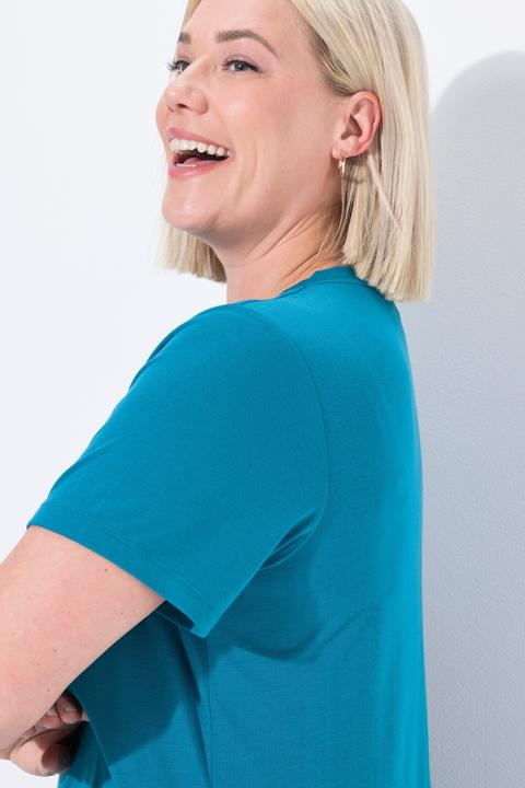 Produktbild Ulla Popken Funktionsshirt, antibakteriell, V-Ausschnitt, Halbarm (46, 48)