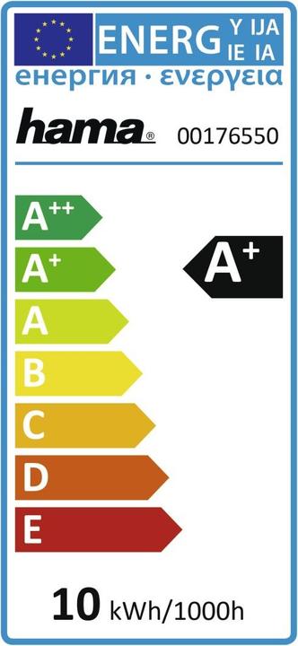 Energie-Label Hama WiFi Lampe (E27, 806 lm, 1x)