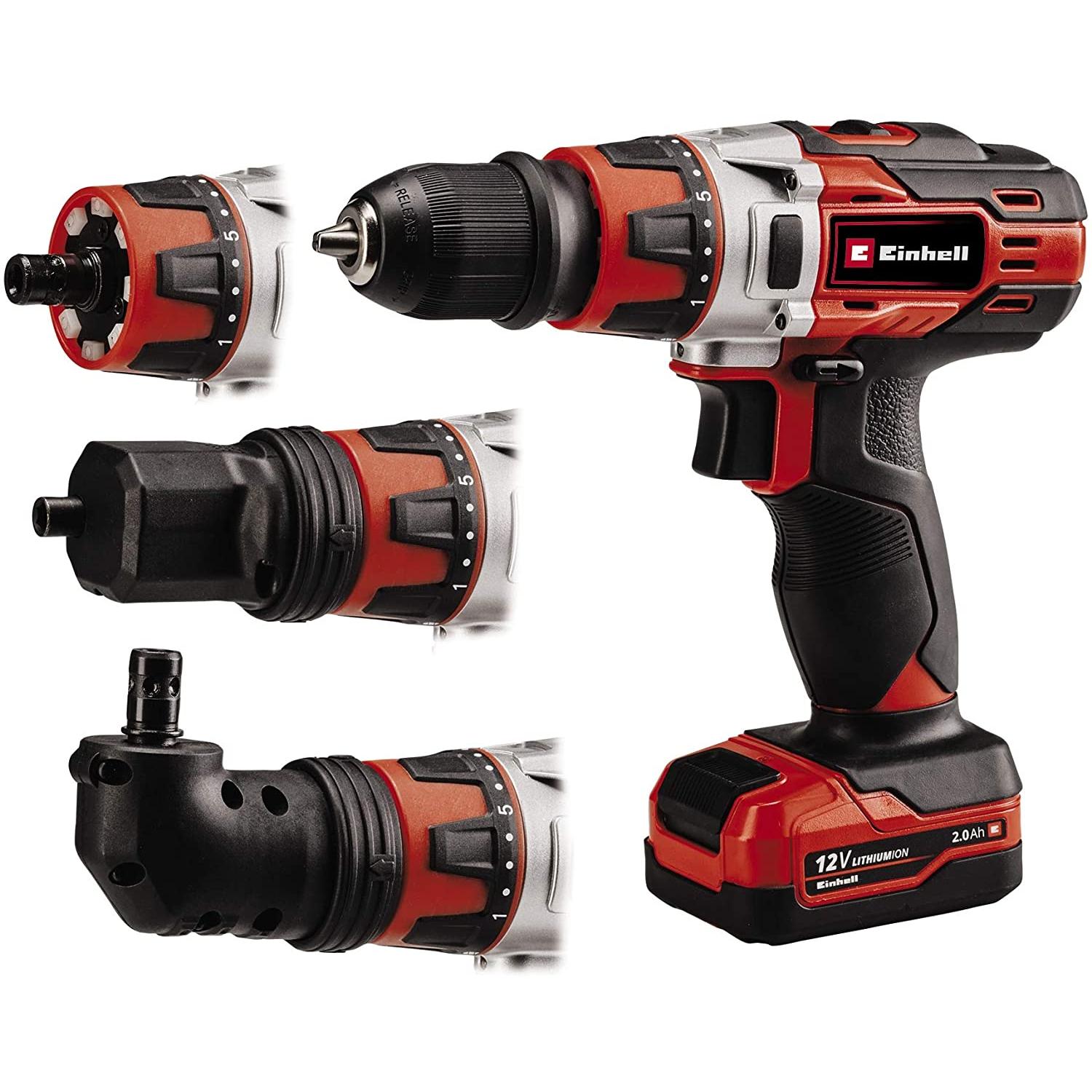 Einhell, Bohrmaschine + Akkuschrauber, TE-CD 12/1 3X-Li +39 (Akkubetrieb)