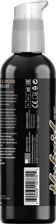 Actual product image Swiss Navy Hybrid - Premium Silicone and Water Hybrid Lubricant - 4 fl oz / 118 ml (118 ml)