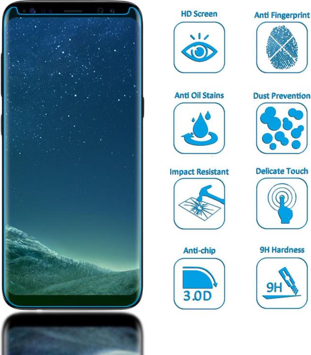 Produktbild Nalia Schutzglas (1 Stück, Samsung Galaxy S8+)