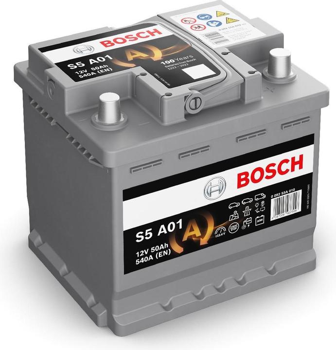 Produktbild Bosch Automotive AGM-Batterie S5 A01 12V 50Ah 540A (12 V, 50 Ah, 540 A)