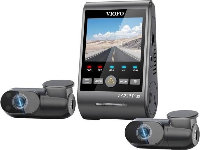 Immagine prodotto Viofo A229 Plus 3CH (Ricevitore GPS, WiFi, Accelerometro, Microfono incorporato, 2K)