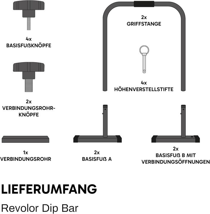 Actual product image Revolor Verstellbare Dip-Station