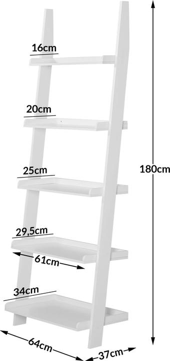 Produktbild Casaria Standregal (180 x 64 x 37 cm)