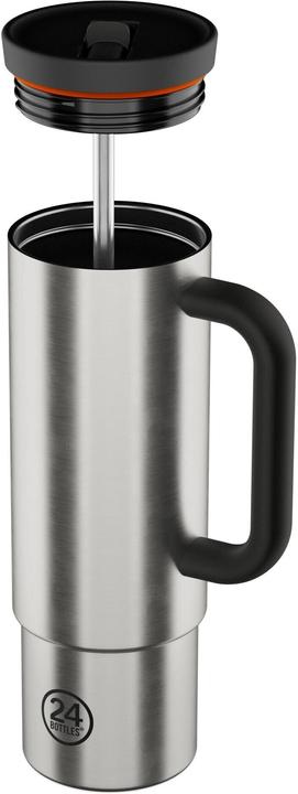 Productafbeelding 24 Bottles Thermobecher Straw Cup 800 ml, Silber (0.80 l)