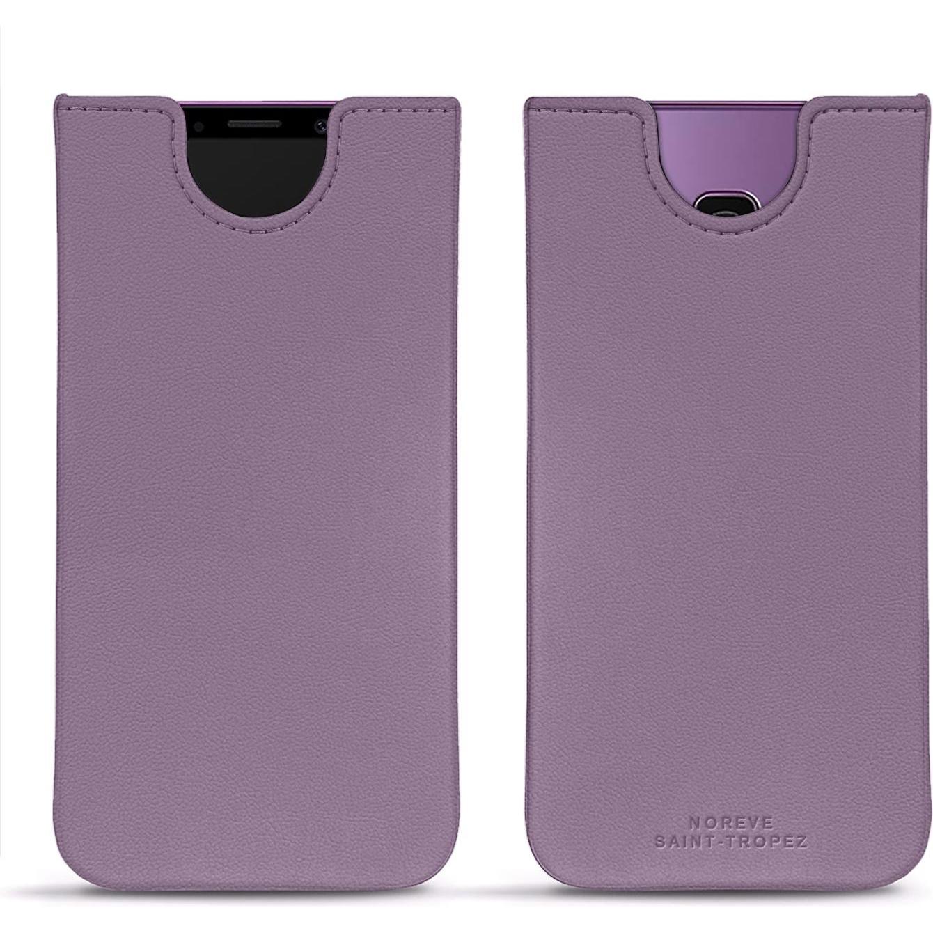 Noreve Lederschutzhülle (Samsung Galaxy S9+), Smartphone Hülle, Violett