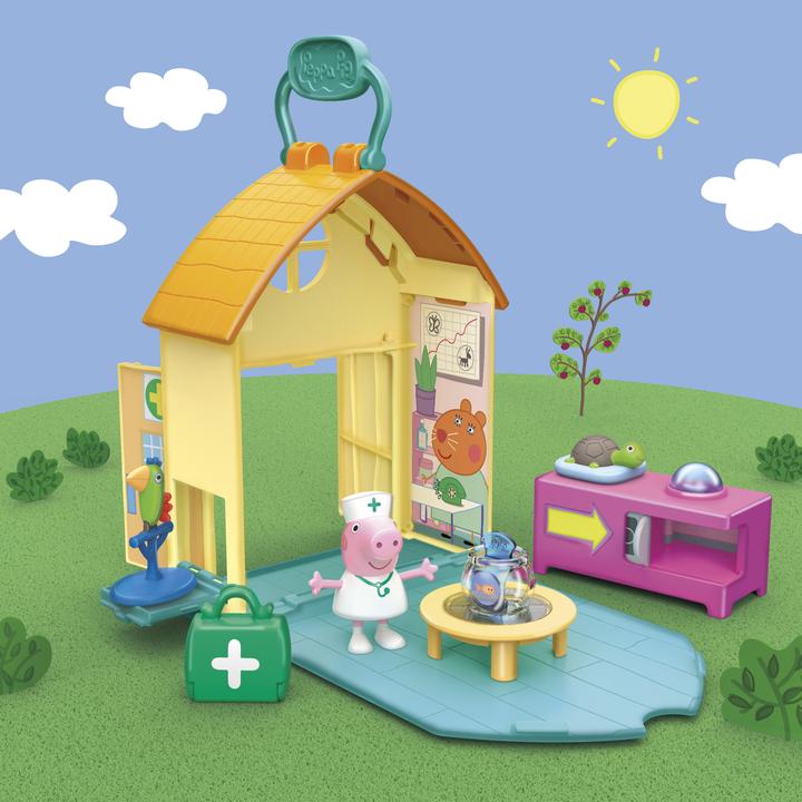 Immagine prodotto Hasbro Il playset Peppa's Adventures Peppa at the Vet, giocattolo prescolare, con 1 figura e 3 acce