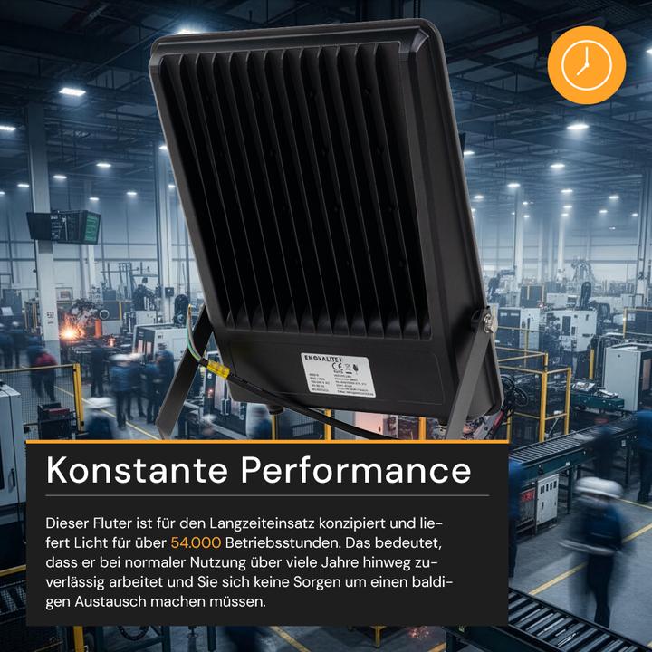 Actual product image Enovalite ELED 400101 - LED floodlight, 150 W, 4000 K, 19500 lm, IP65 (19500 lm, IP65)