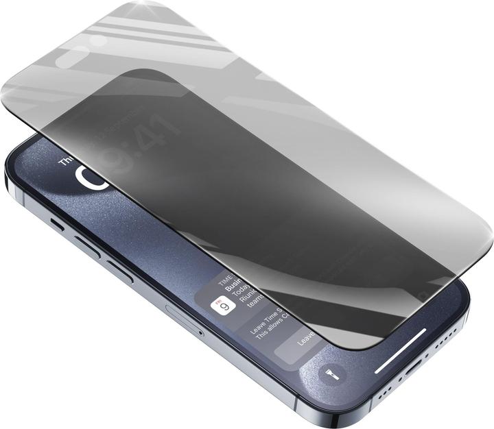 Produktbild Cellularline Top Secret Glass (1 Stück, Apple iPhone 15 Pro)