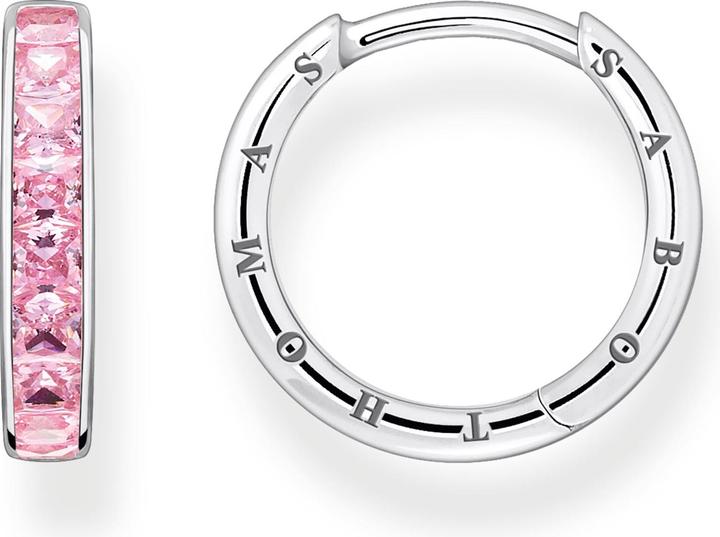 Produktbild Thomas Sabo Creolen pinke Steine pavé silber (925er Silber)