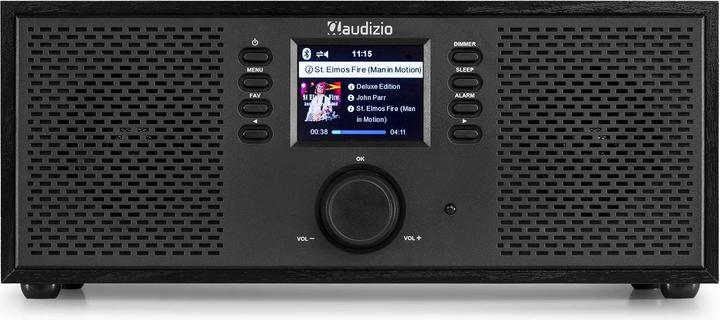 Actual product image Audizio Internet Radio Rimini Black (Internet radio, Bluetooth)