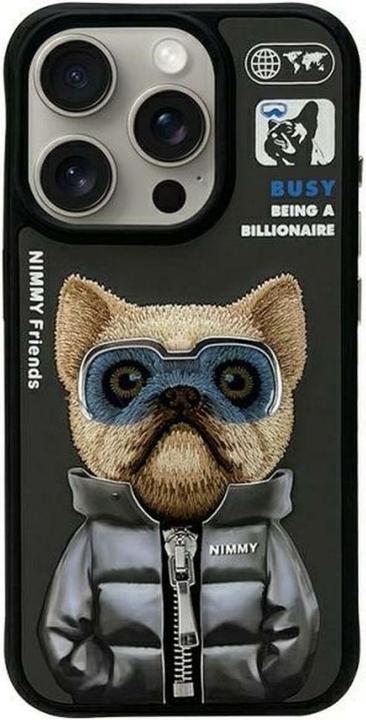 Produktbild Audi Nimmy case iPhone 15 Pro 6.1" black Cool&Cute 2.0 Dog (Apple iPhone 15 Pro)