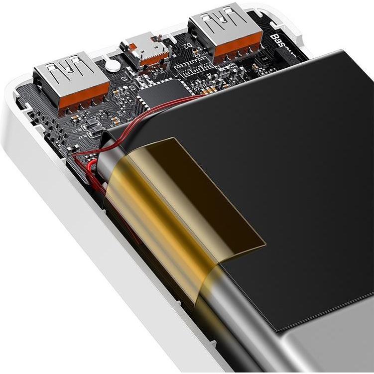 Thumbnail - Baseus Bipow Digital Display (30000 mAh, 20 W, 111 Wh), Powerbank, Weiss