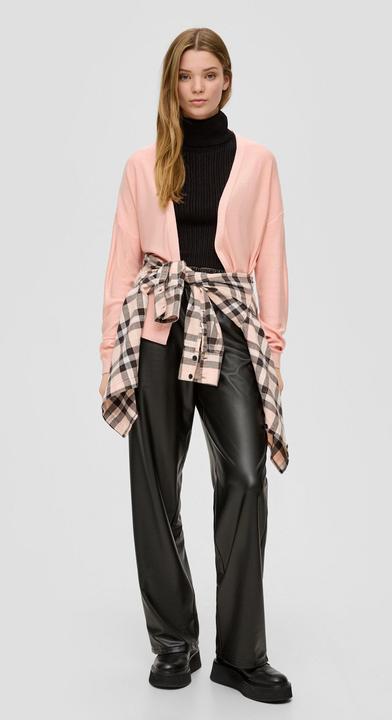 Actual product image s.Oliver Strickjacke Strickjacke mit Rippblende (XXL)