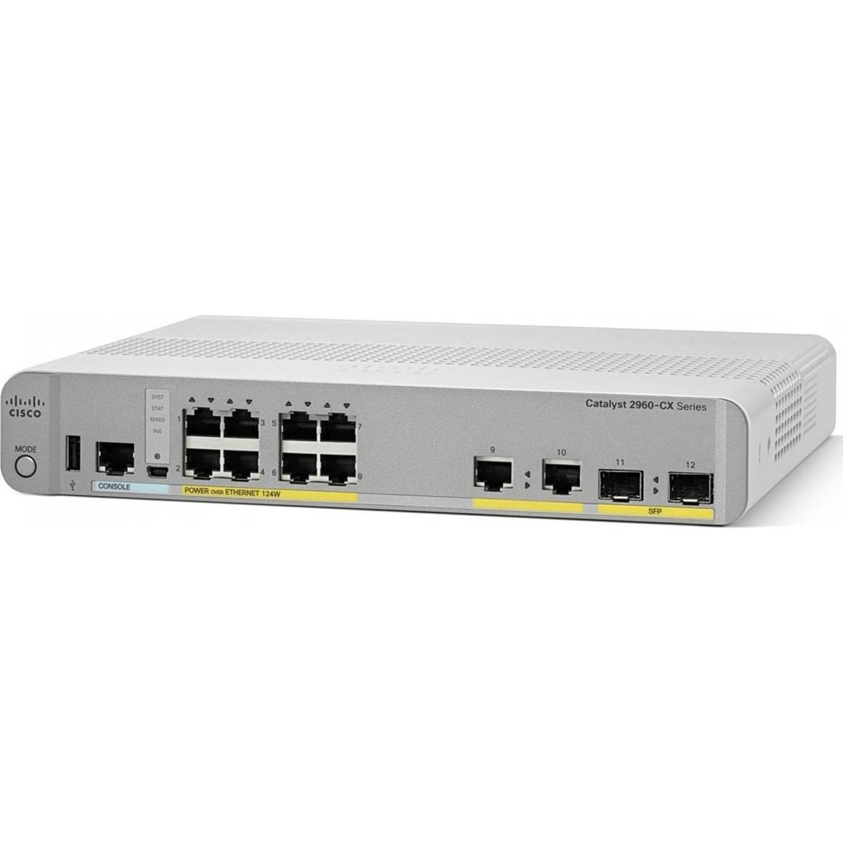 Cisco Catalyst 2960-CX (8 Ports), Netzwerk Switch, Silber