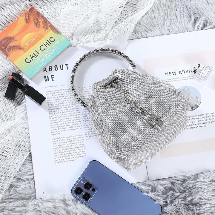 Produktbild Only-Bags.Store Clutch Abendtasche Glitzer Umhängetasche kleine Paillettenhandtasche Umhängetasche Kettentasche