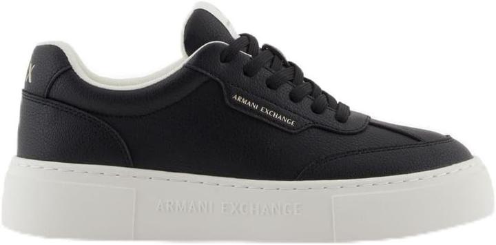 Image du produit Armani Exchange Sneakers basses à semelle compensée, détails logo (35)
