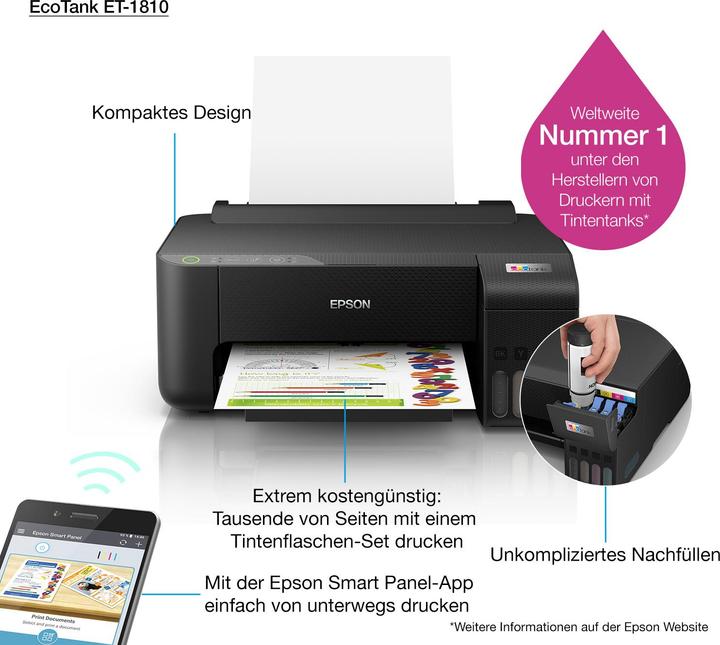 Produktbild Epson EcoTank ET-1810 (Tintentank, Farbe)
