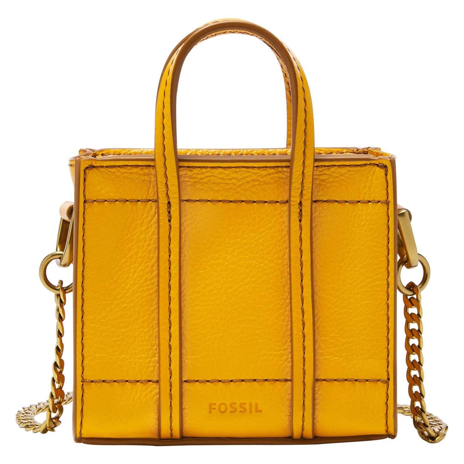 Fossil, Damen, Handtasche, Carmen Micro Tote Bag, Gelb