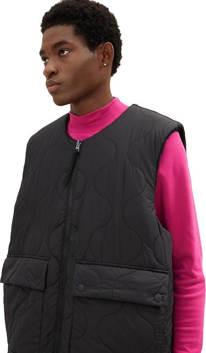 Actual product image Tom Tailor Teddy Reversible Quilted Vest (L)