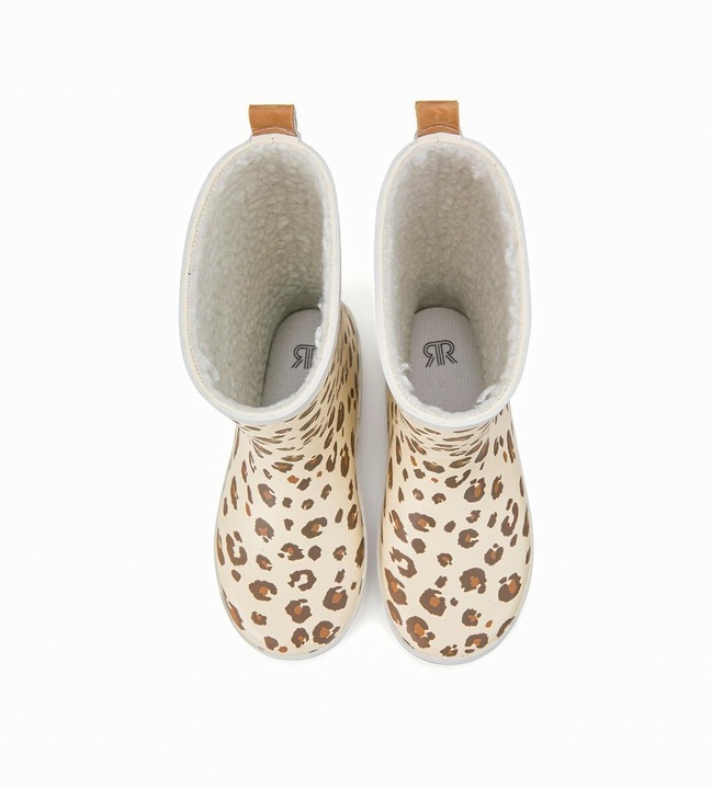 Actual product image La Redoute Collections Rubber Boots with Leopard Motif (29)