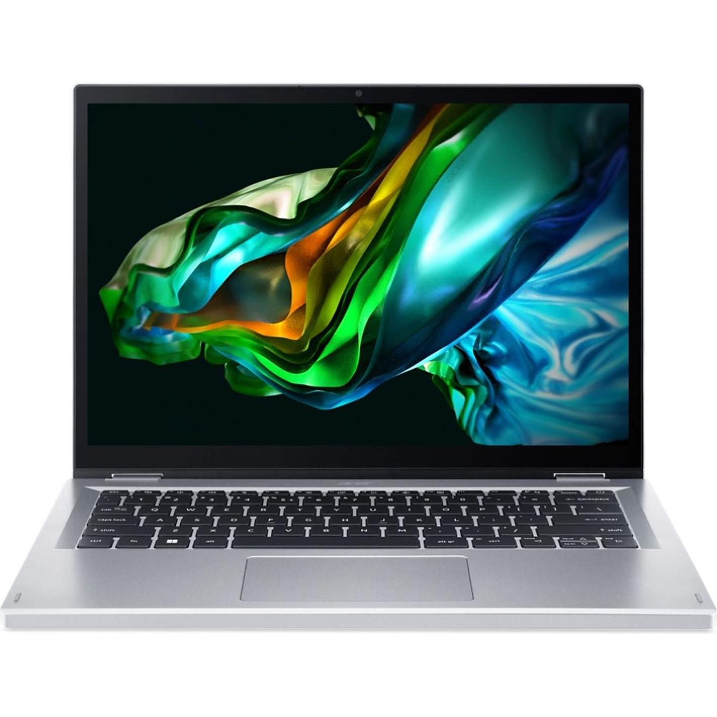 Acer Aspire 3 Spin 14 (14", Intel Core i3-N305, 8 GB, 512 GB, DE), Notebook, Silber