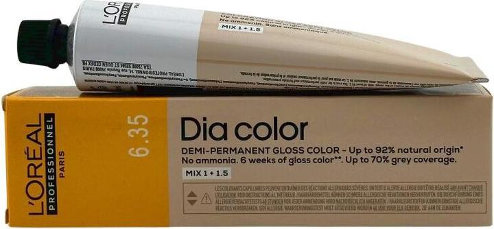 Image du produit L'Oréal Professionnel L'Oréal DIA Color 6.35 Dunkelblond Gold Mahagoni 60 ml (6.35 acajou blond foncé or foncé acajou)