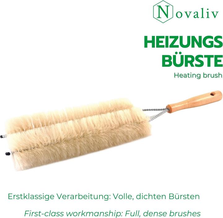 Produktbild Novaliv 3X Heizkörperbürste Rippenheizkörper Heizungsbürste Heizkörper Reinigungsbürste 47x14cm IDEA (1 Stk.)