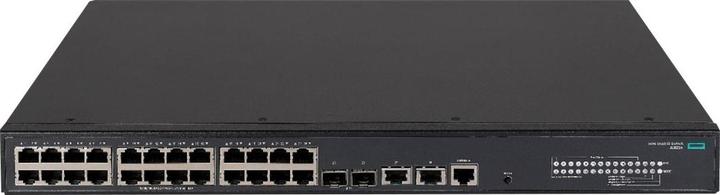 Actual product image HPE E FlexNetwork 5140 EI Switch PoE+ 2 SFP+, 2 XGT Ports (28 ports)