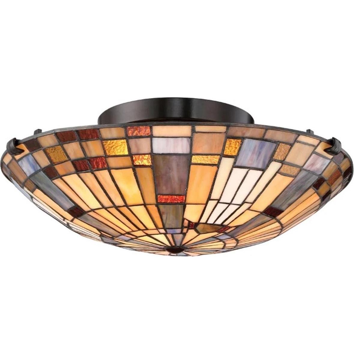 Elstead Lighting Bronzo/Multicolore Applique + Plafoniera, Inglenook (E27)