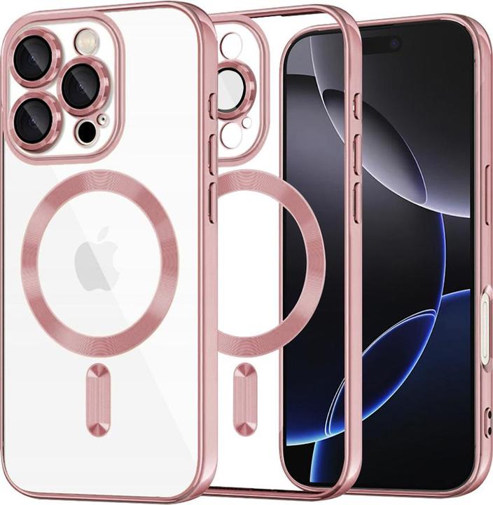 Actual product image Techsuit - Luxury Crystal MagSafe - iPhone 16 Pro Max - Pink (Apple iPhone 16 Pro Max)