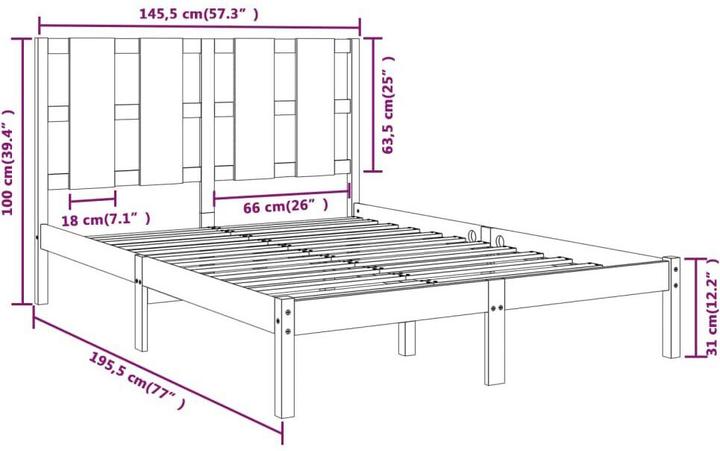 Produktbild vidaXL Sigvard (140 x 190 cm)