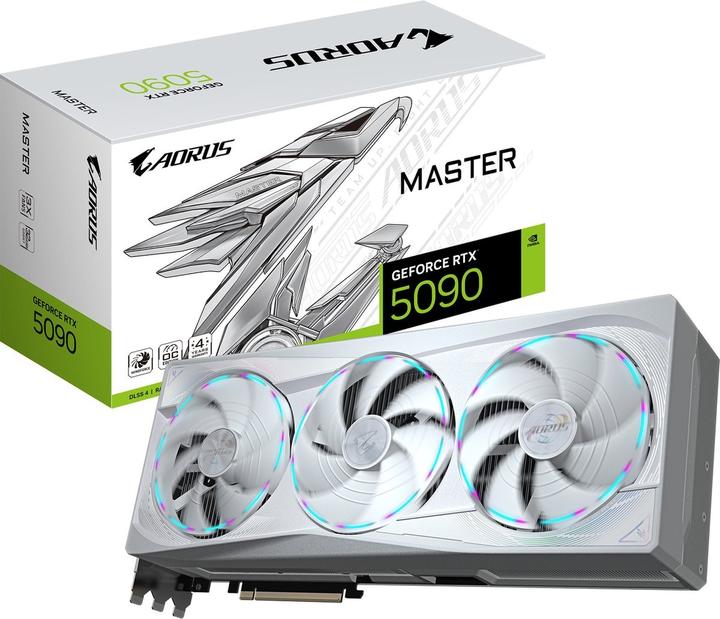 Produktbild Gigabyte AORUS GeForce RTX 5090 MASTER ICE 32G - Videokaart (GV-N5090AORUSM ICE-32GD) (32 GB)