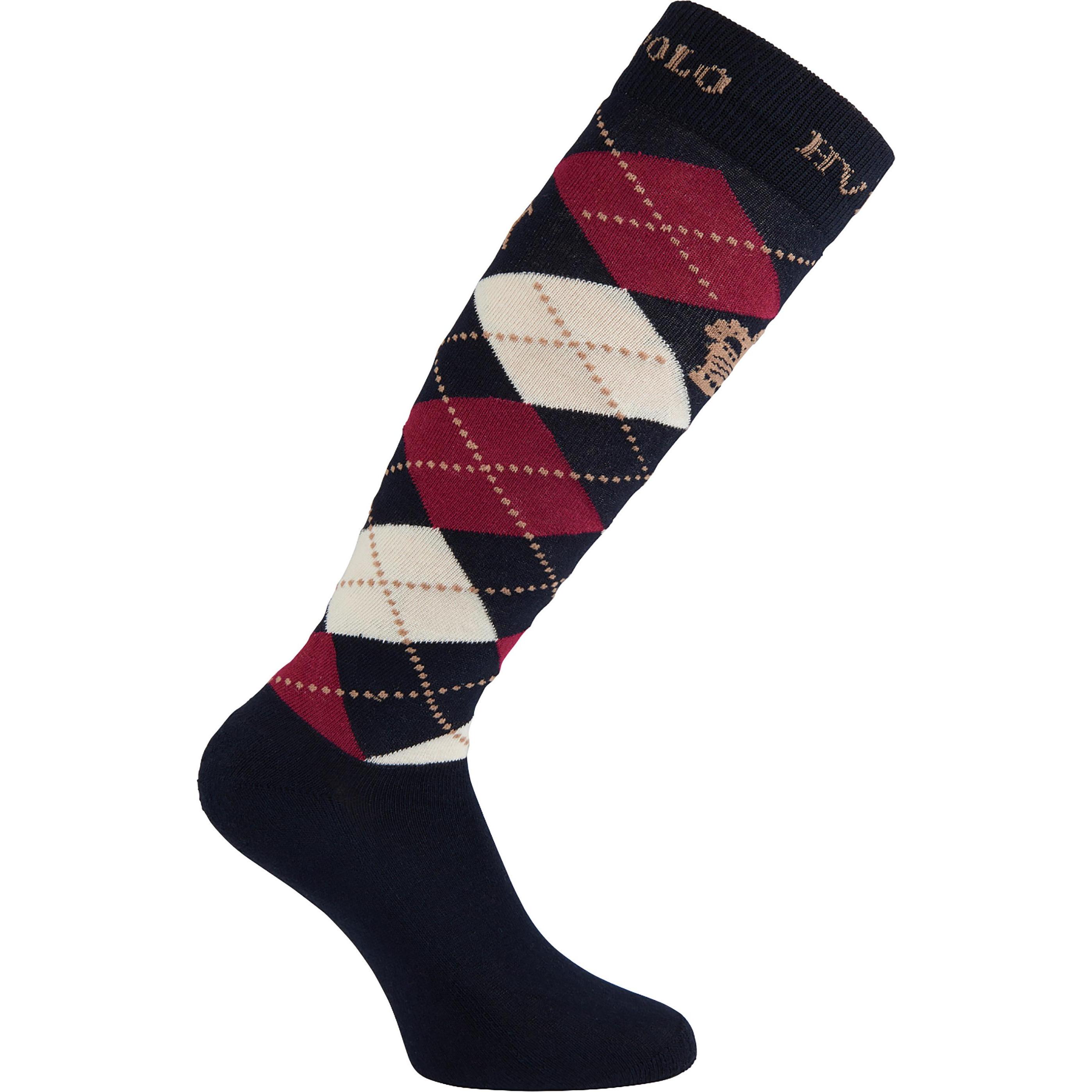 HV Polo, Damen, Sportsocken, Argyle (35 - 38), Blau