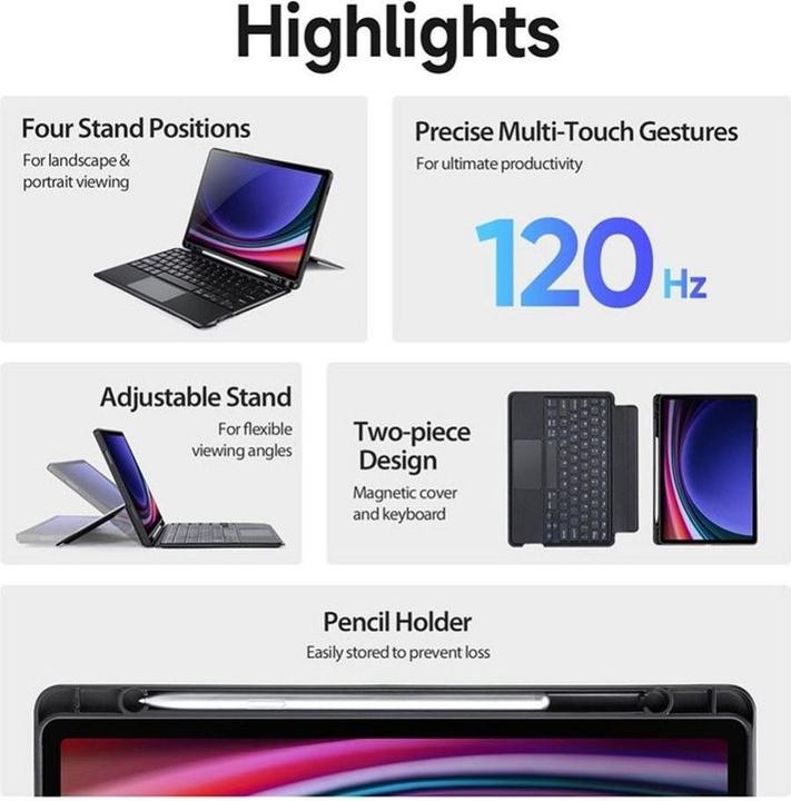 Produktbild Dux Ducis DK Series Keyboard Case (US, Galaxy Tab S9)