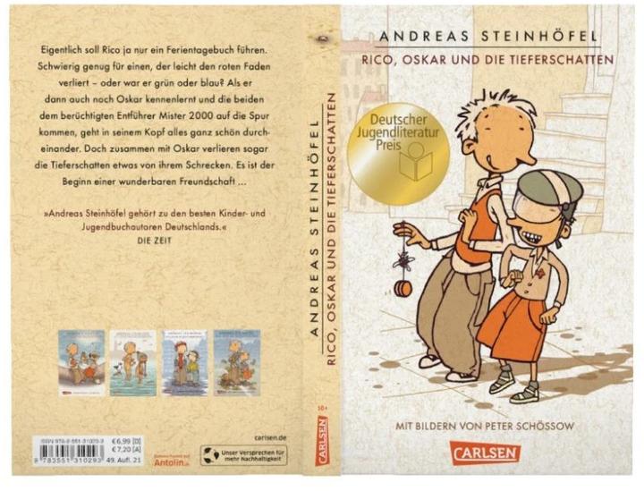 Produktbild Rico, Oskar und die Tieferschatten (Andreas Steinhöfel, Peter Schössow, Deutsch)