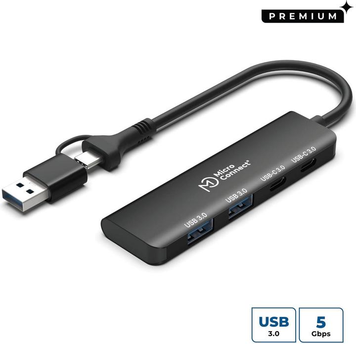 Actual product image MicroConnect USB 3.0 Hub 4-Port with (USB-C, 4 ports)