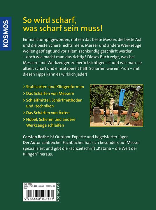 Actual product image Kosmos Messer schärfen wie die Profis (German, Bothe Carsten, 2006)
