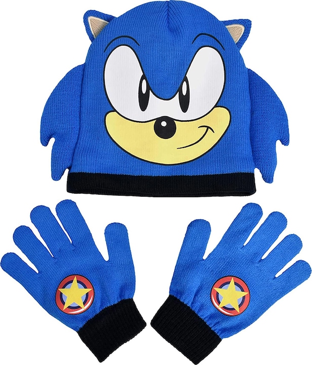 Produktbild Sonic The Hedgehog Strickmütze und Handschuhe Set (One Size)