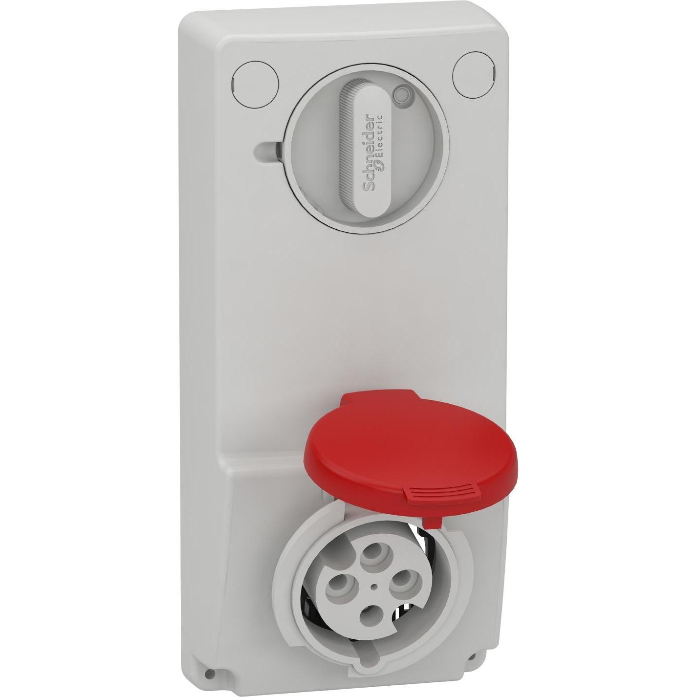 Schneider Electric, Steckdose, SE 82035 Anbausteckdose Verrieg. Ip44 16A 400V 4P