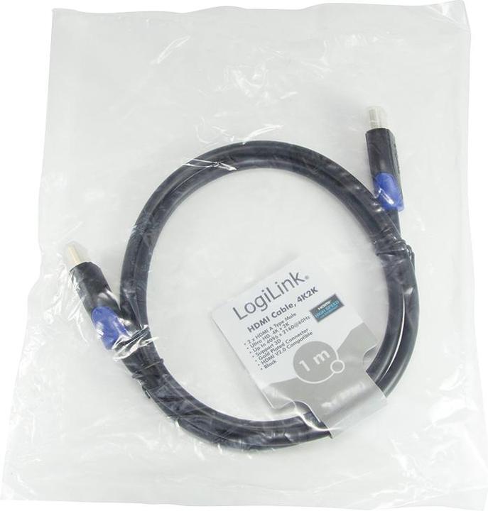 Productafbeelding LogiLink HDMI (Type A) - HDMI (Type A) (1 m, HDMI, 2.0)