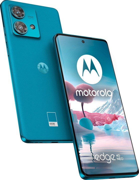 Motorola Edge 40 Neo (256 GB, Baia di Caneel, 6.55", SIM + eSIM, 50 Mpx, 5G)