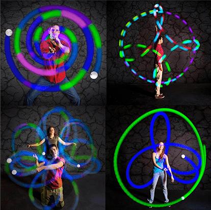 Actual product image Spin Balls Spinballs Glow.0 LED Poi Balls