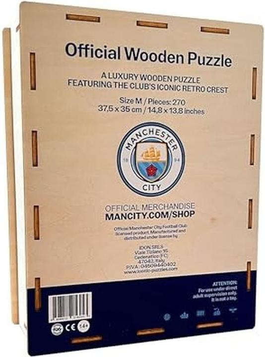 Produktbild Iconic Man City FC - Retro Logo - Holz Puzzle Grösse L (500 Teile) (500 Teile)