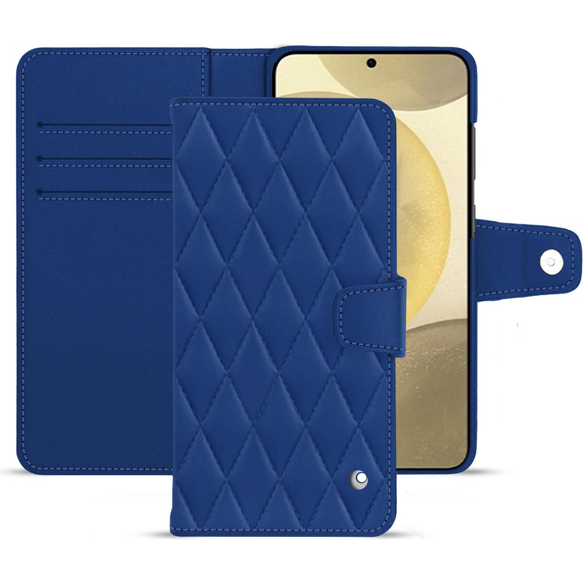 Noreve Lederschutzhülle (Samsung Galaxy S24+), Smartphone Hülle, Blau