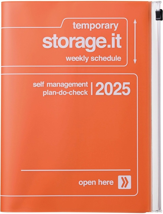 Produktbild Mark'S 2024/2025 Taschenkalender A5 vertikal, Storage it, Orange (A5, Englisch)